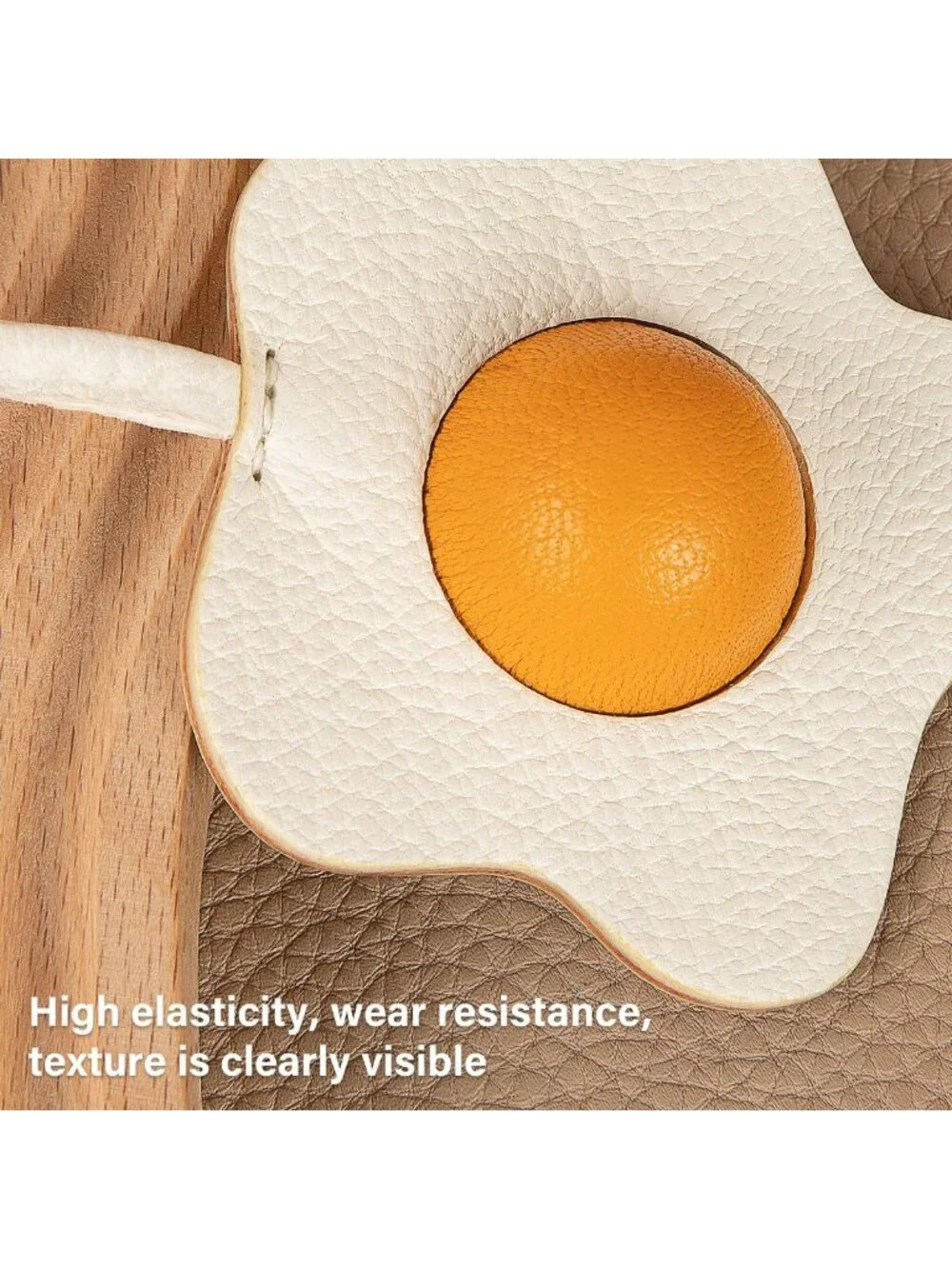 Stylish Leather Keychain & Purse Charm - Fun Food Bag Accessory for Handbags